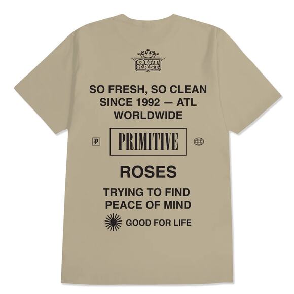 Primitive Skate X Outkast Men's T-Shirt Stripes Short Sleeve Tee - Picture 2 of 2